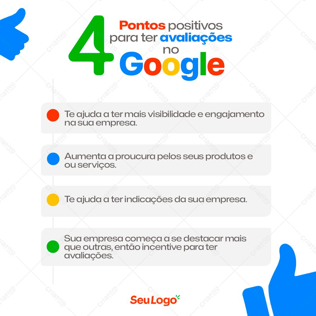 Infográfico para Google Meu Negócio PSD Editável