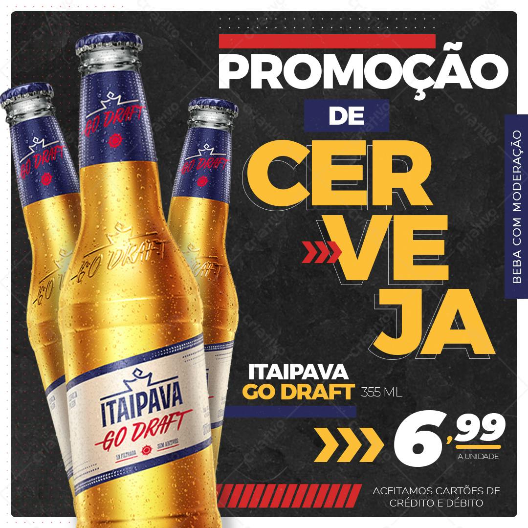 Banner Cerveja Itaipva Go Draft Promoção PSD Editável