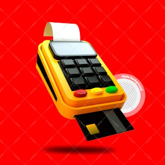 Máquina de cartão de crédito 3d