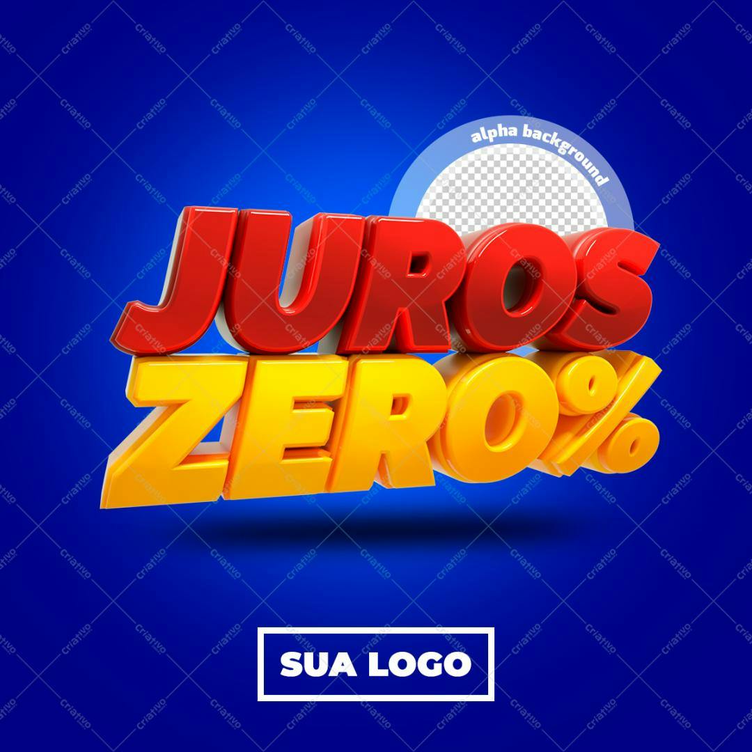 Selo 3D promocional vermelho e amarelo