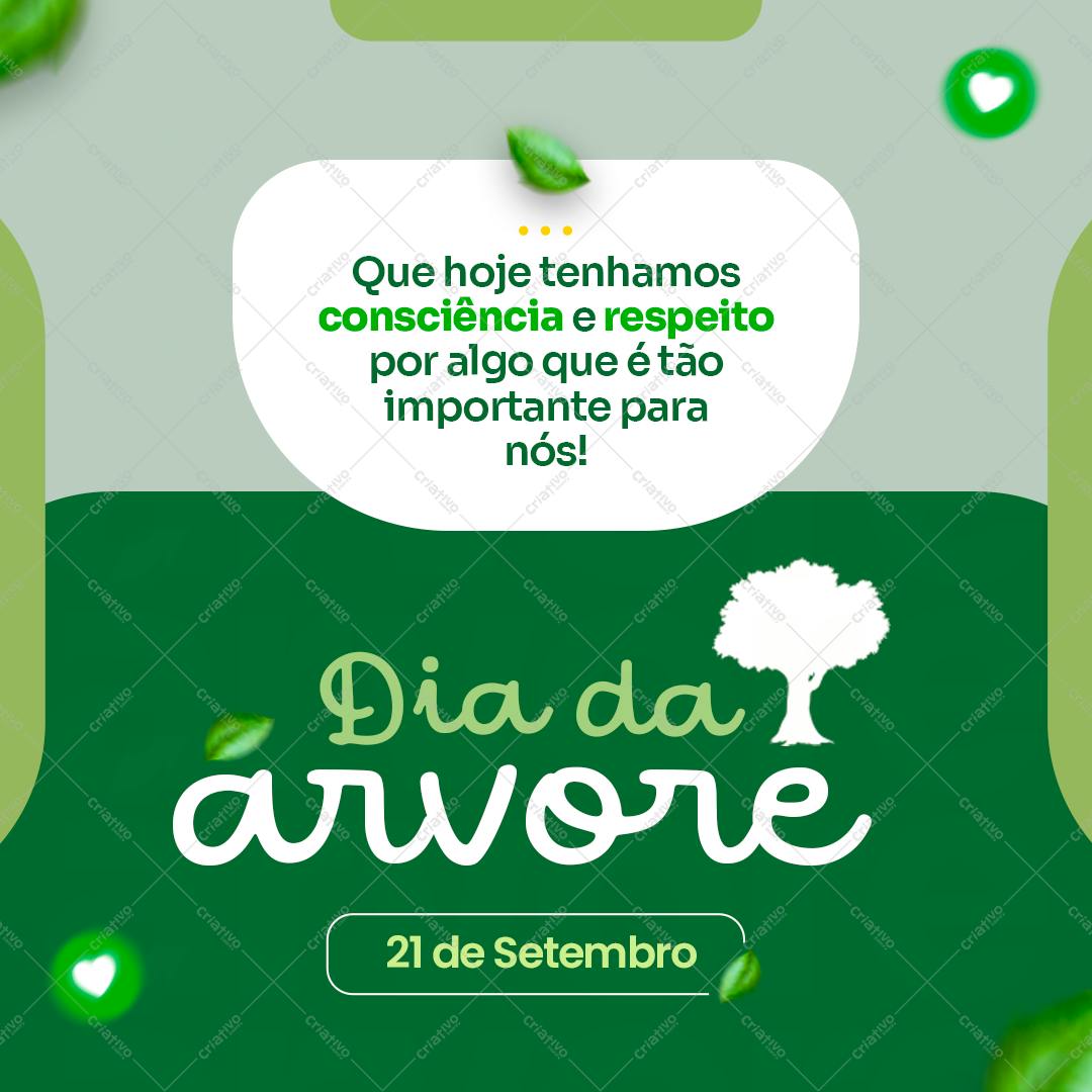 Post para o Dia da Árvore PSD Editável