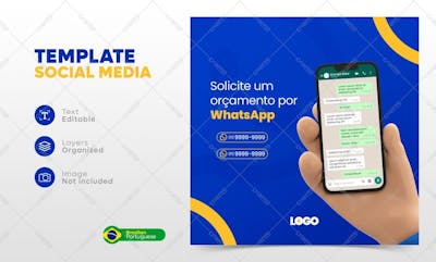 Energia Solar Template Social Media