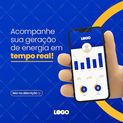 Energia Solar Template Social Media