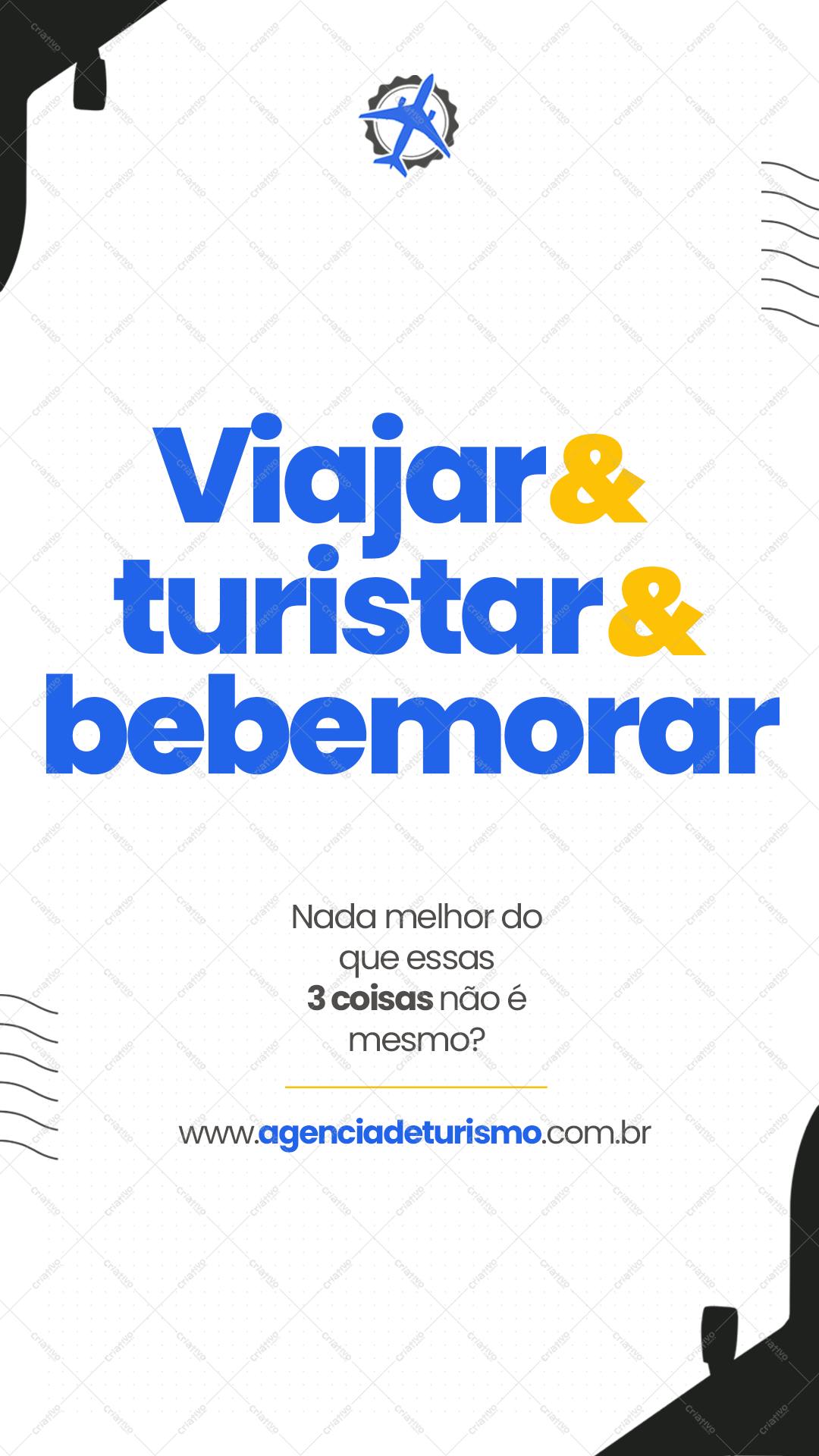 Template de Post para Redes Sociais sobre Viagem PSD Editável