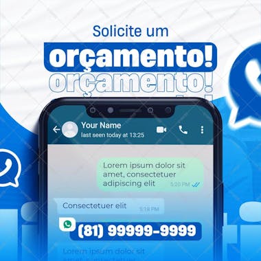 Psd social media ar condicionado