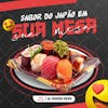 Psd social media comida japonesa sushi