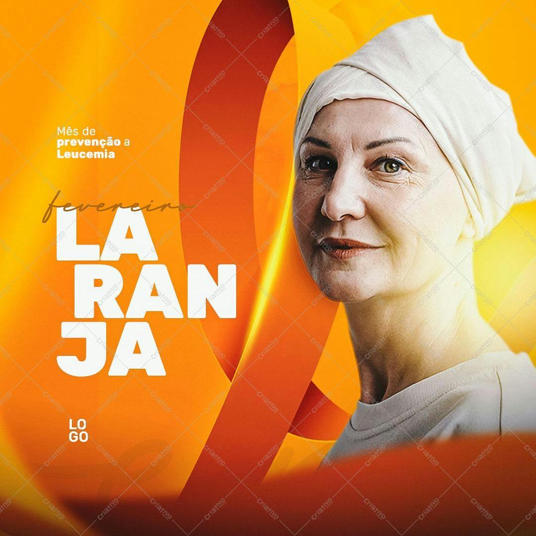 Post para Redes Sociais - Mês de Prevenção à Leucemia PSD Editável