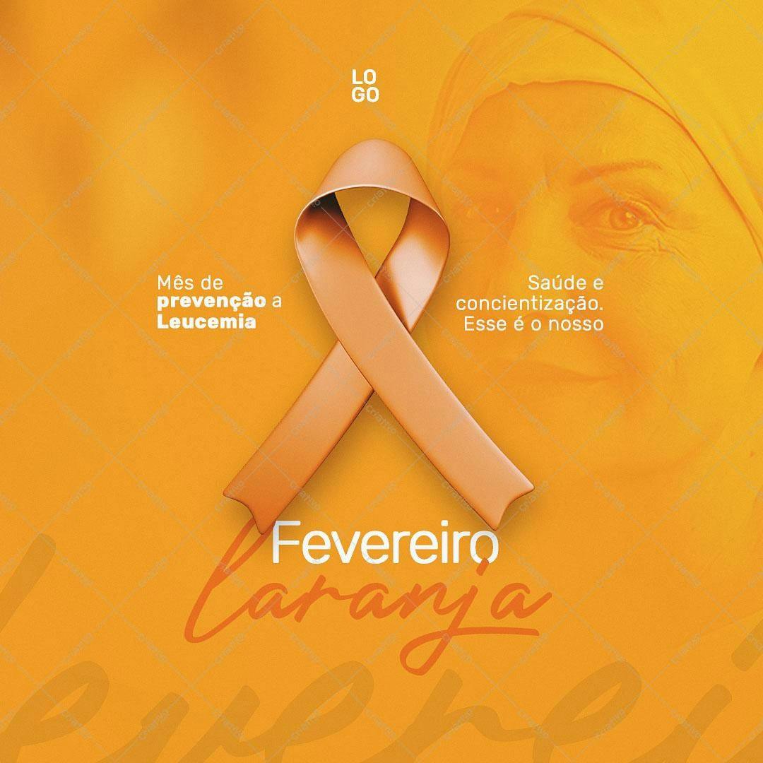 Post para Redes Sociais Mês de Prevenção à Leucemia PSD Editável