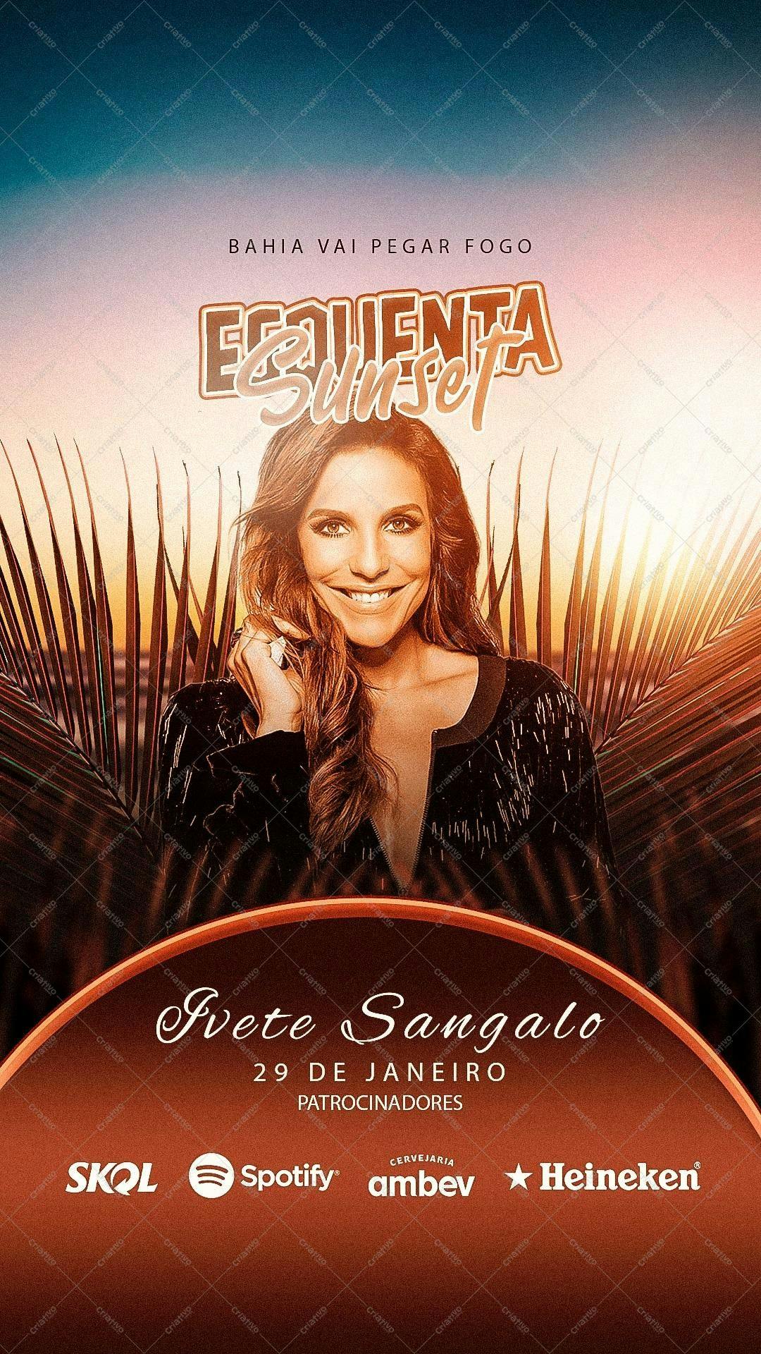Flyer para Show Ivete Sangalo PSD Editável