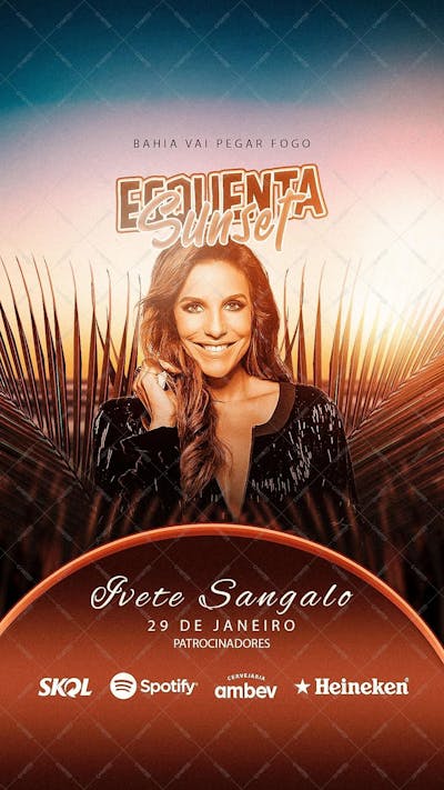 Flyer  Esqueta Sunset Ivete Sangalo