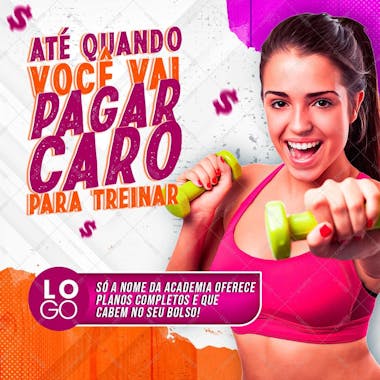 Flyer academia vai ficar pagando caro