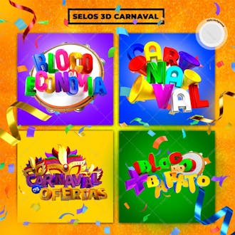 4 selos 3d carnaval