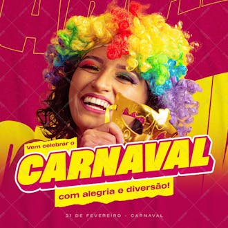 Psd social media carnaval feed