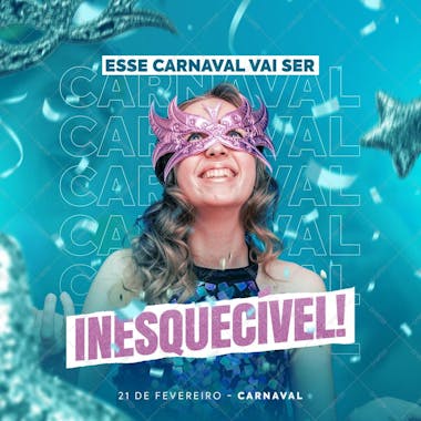 Psd social media carnaval feed