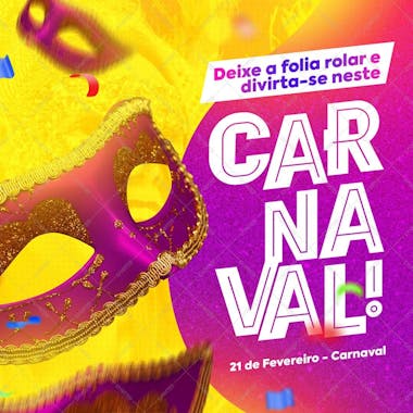 Psd social media carnaval feed