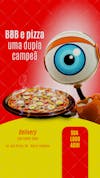 Pizza e bbb , arte editável, psd, pizzaria