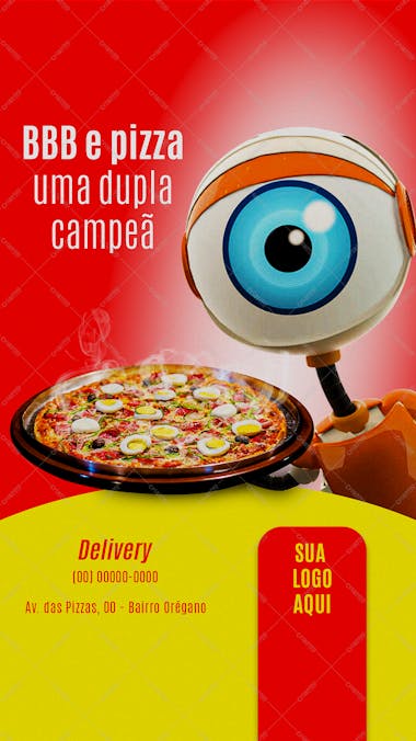 Pizza e bbb , arte editável, psd, pizzaria