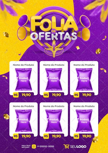 Carnaval folia de ofertas encarte