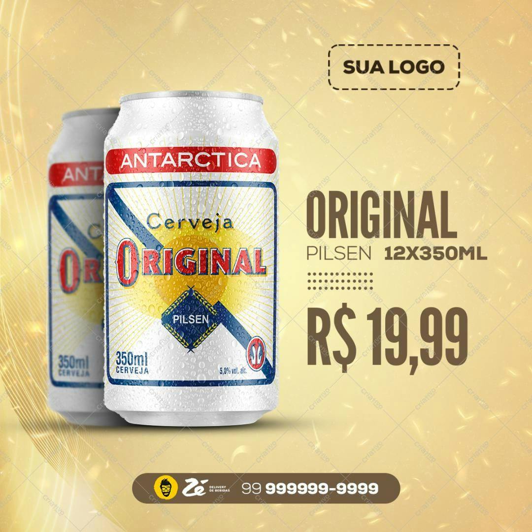 Mockup de Embalagem para Cerveja PSD Editável