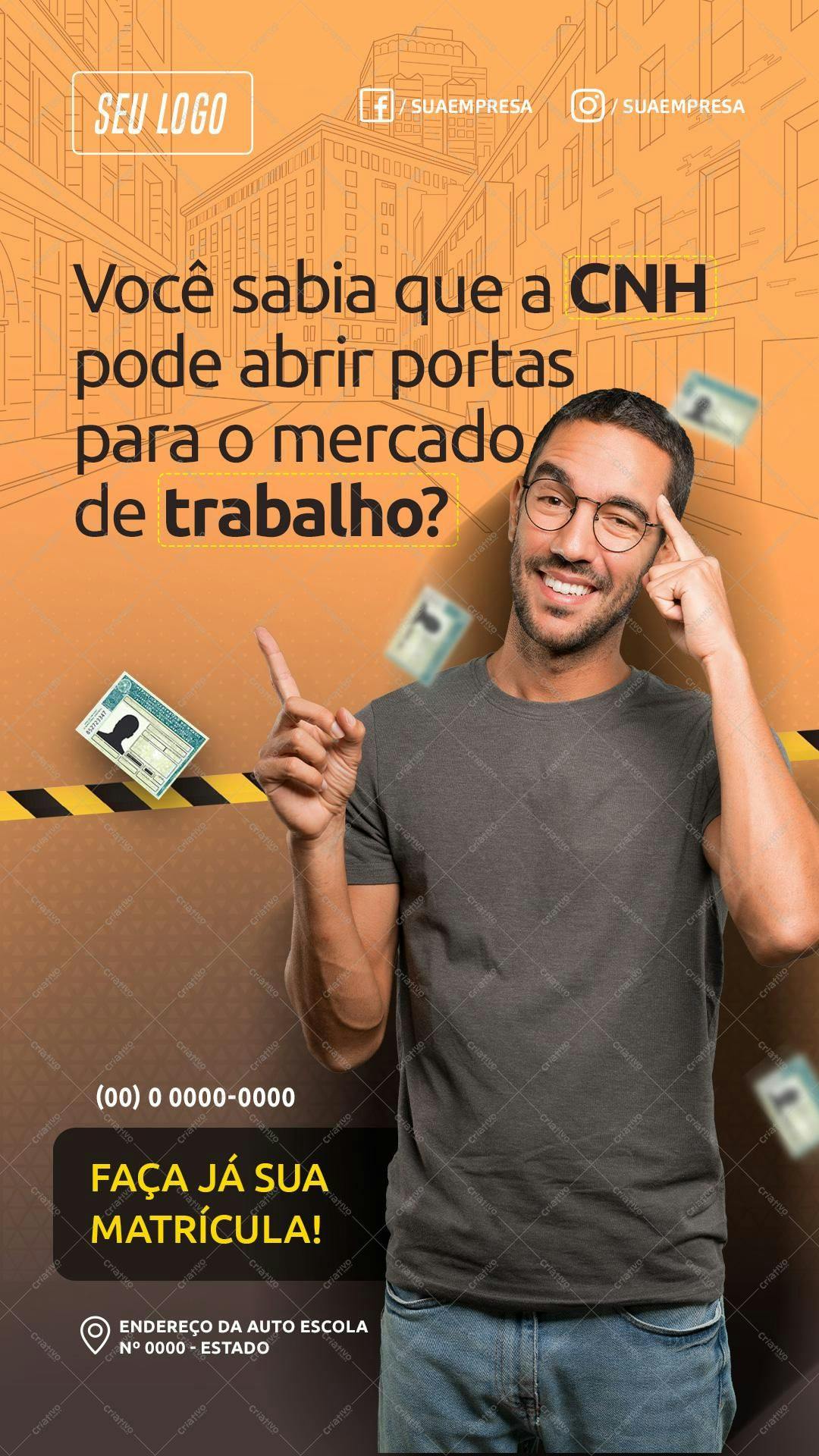 Post para Redes Sociais CNH PSD Editável