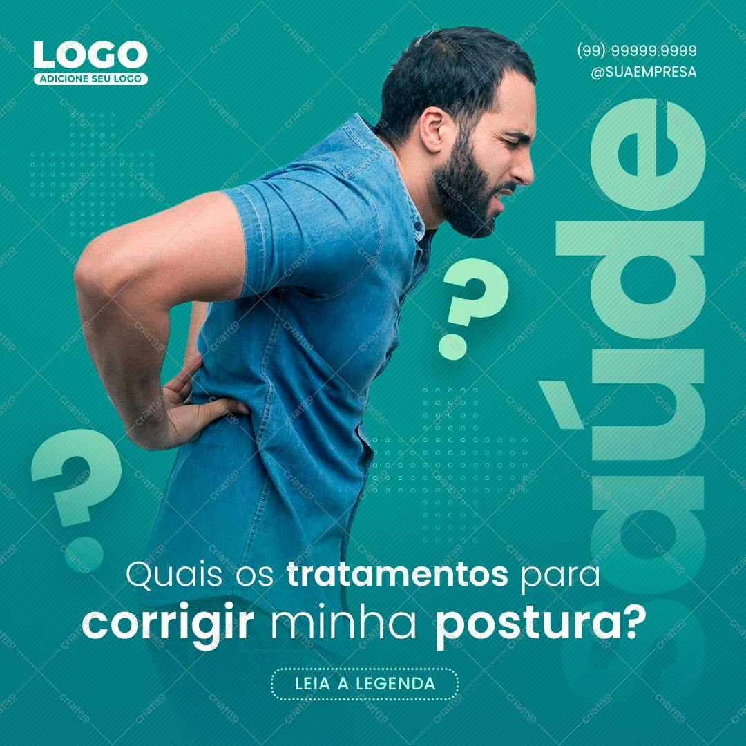 Postagem para Redes Sociais sobre Postura PSD Editável
