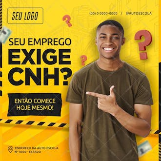 Fee seu emprego exige cnh psd