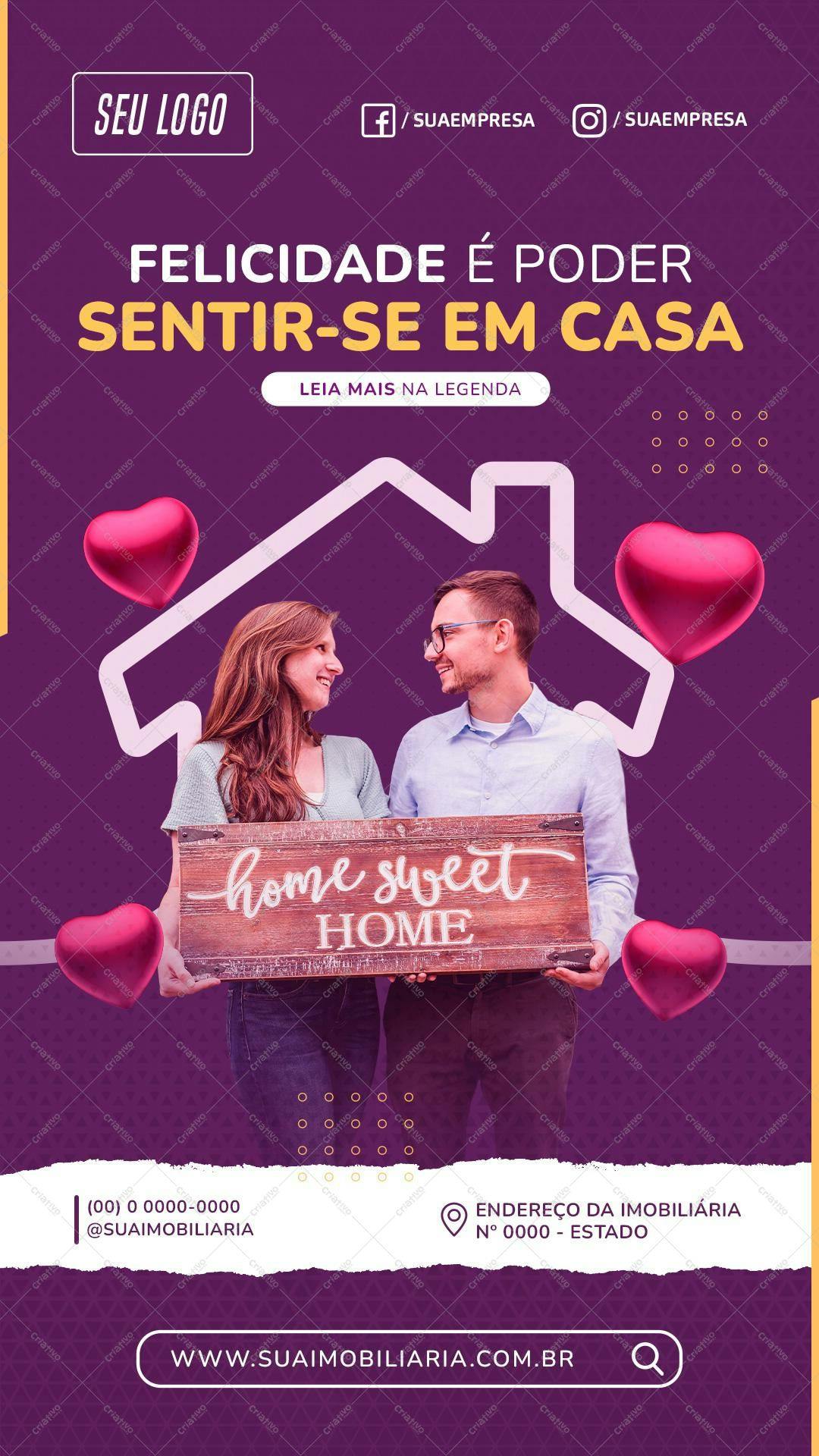 PSD Imóveis para Casal Apaixonado PSD Editável