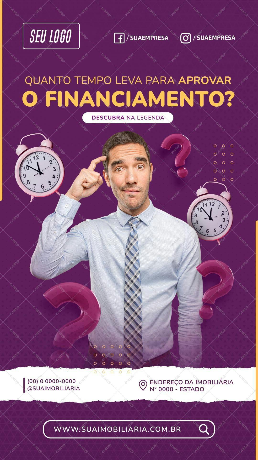 Flyer para Financiamento Imobiliário PSD Editável