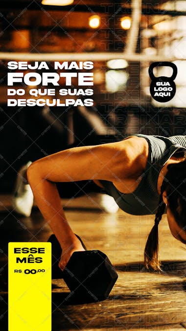 Flyer para academia e crossfit , arte editável, imagens inclusas, psd