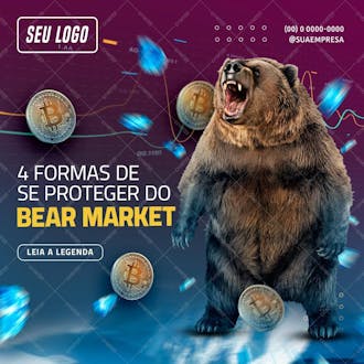 Feed 4 formas de se proteger do bear market psd