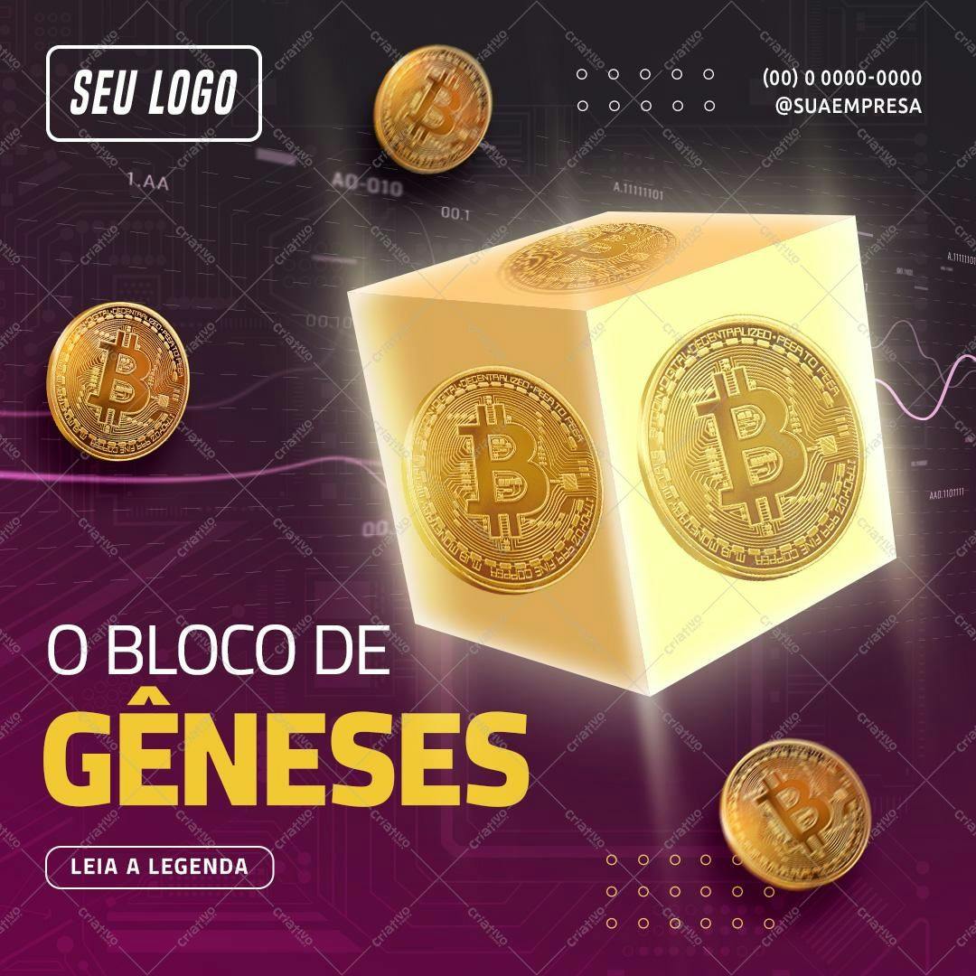 Banner para Divulgação de Bitcoin PSD Editável