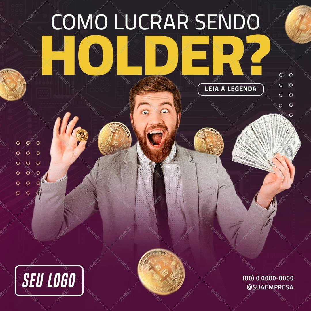 Banner para Investimento em Bitcoin PSD Editável