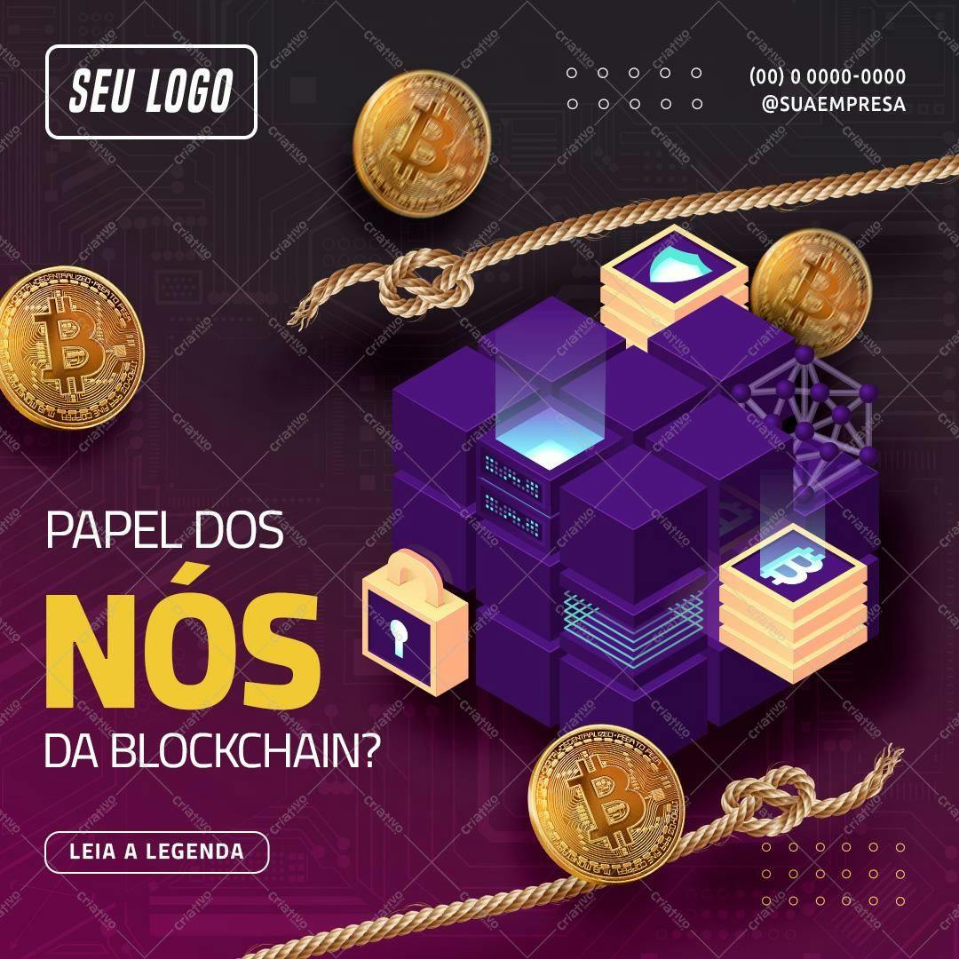 Banner para Blockchain PSD Editável