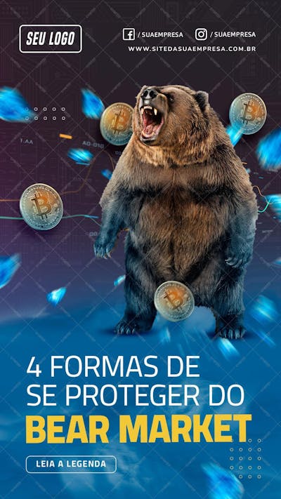 Story - 4 Formas De Se Proteger Do Bear Market - Psd