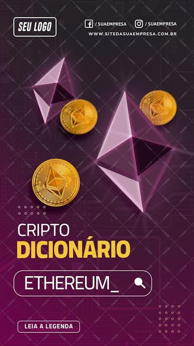 Story - Cripto Dicionário Ethereum - Psd