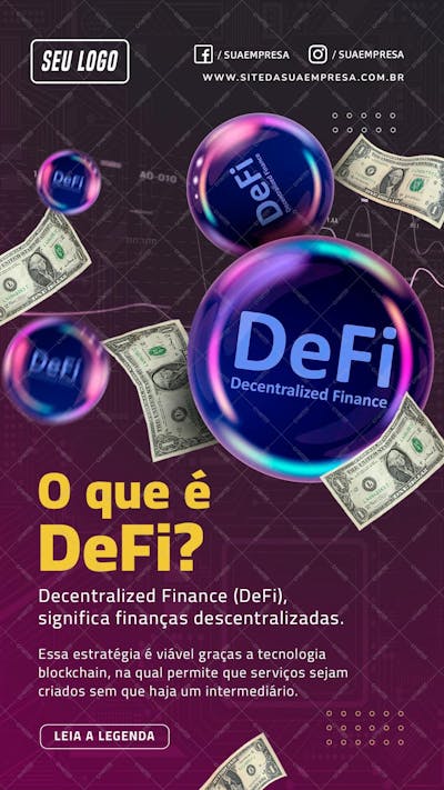 Story - O Que É Defi - Psd
