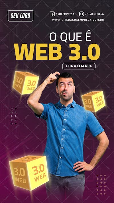 Story - O Que É Web 3.0 - Psd