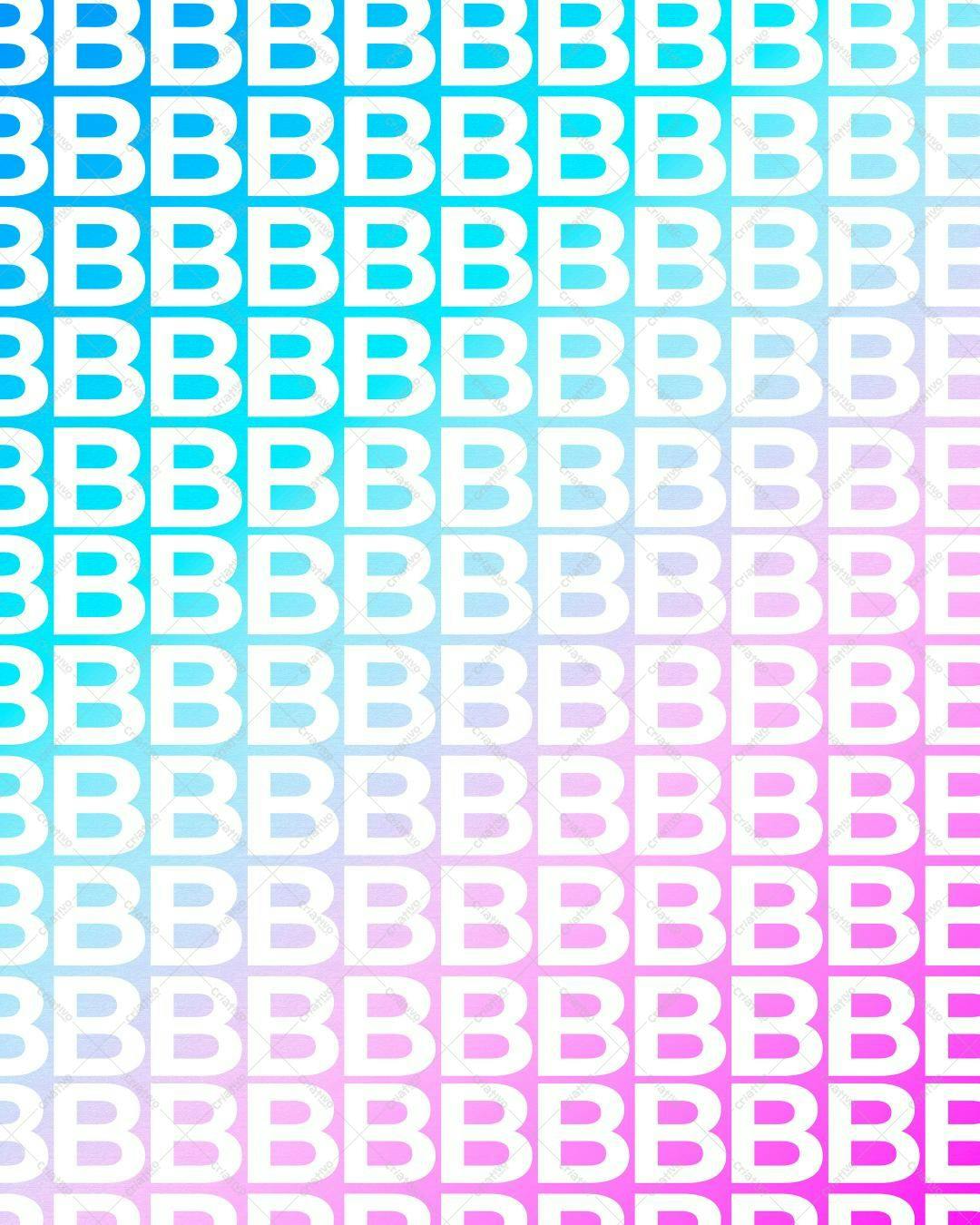 Textura Padrão Letras B para Fundo