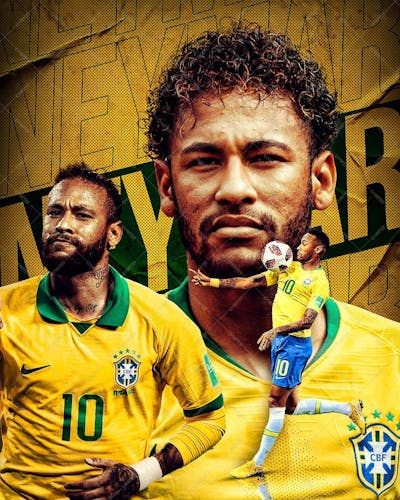Psd Seleção Brasileira Neymar Jr Feed