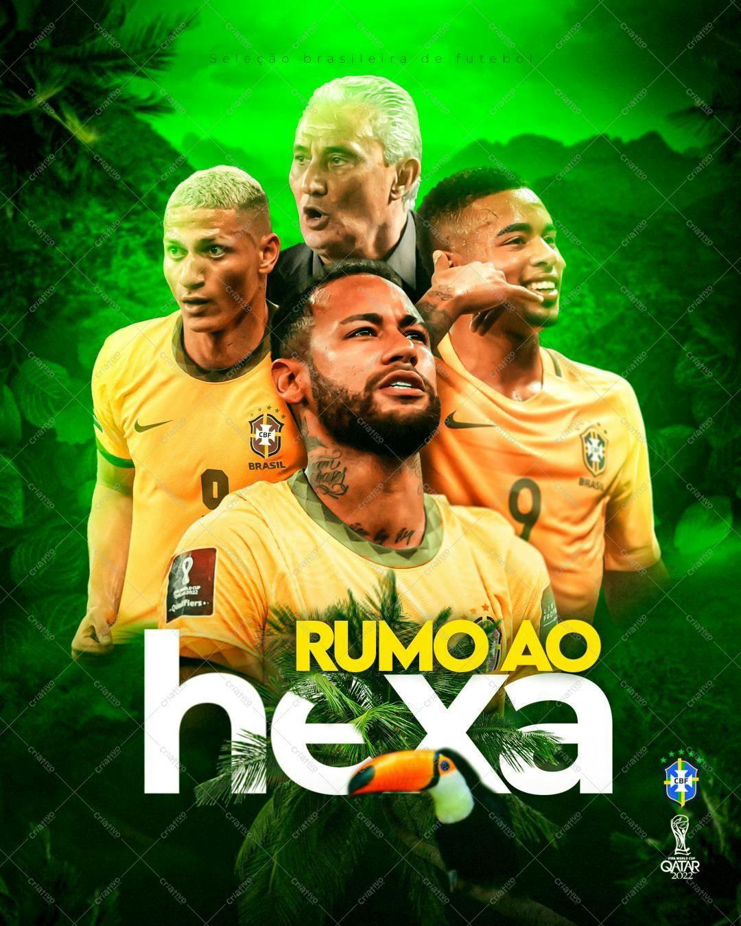 Poster Copa do Mundo Seleção Brasileira PSD Editável