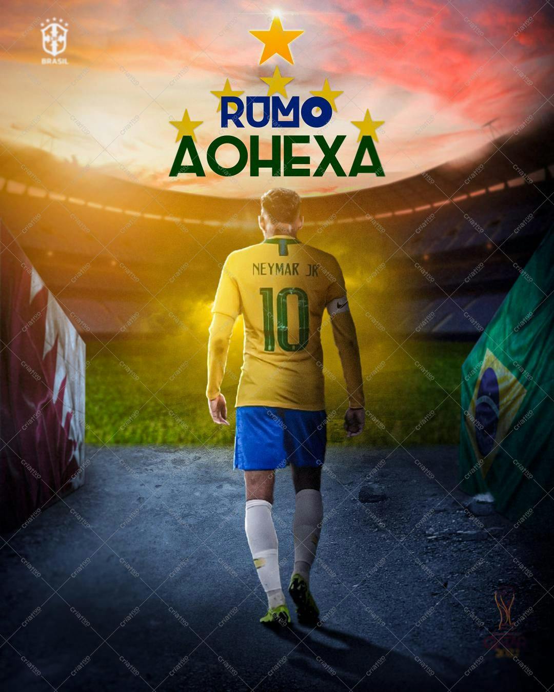 Poster Copa do Mundo Neymar PSD Editável