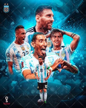 Flyer pre jogo argentina time feed