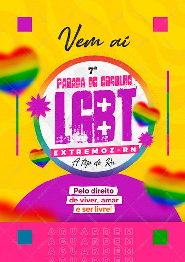 Flyer para evento lgbt psd