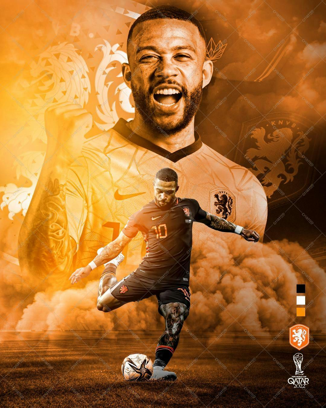 Arte de Futebol Copa do Mundo PSD Editável
