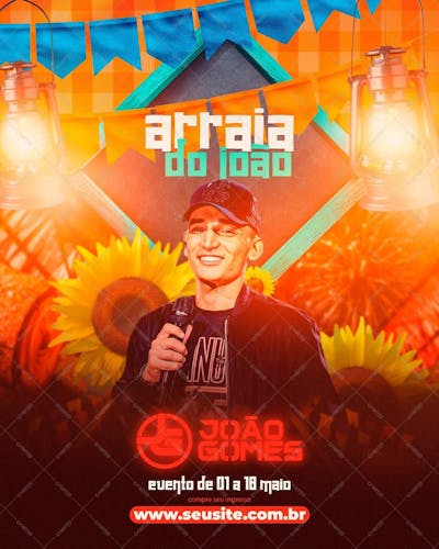 Flyer Arraia Joao Gomes Festa Junina 