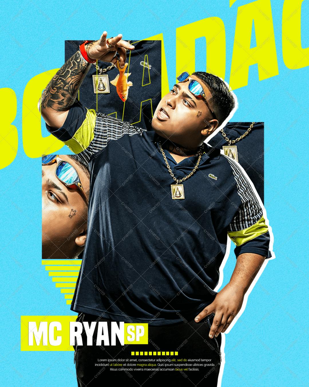 Poster para Artista Musical PSD Editável
