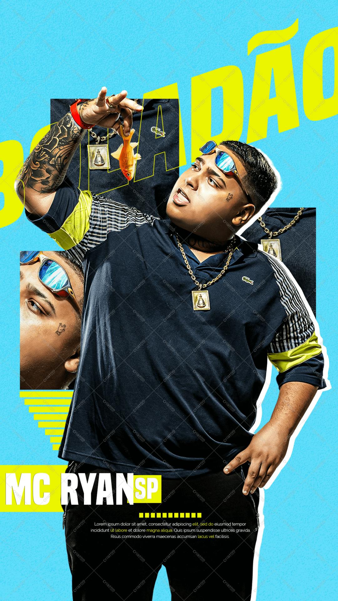 Arte para Divulgação Musical PSD Editável
