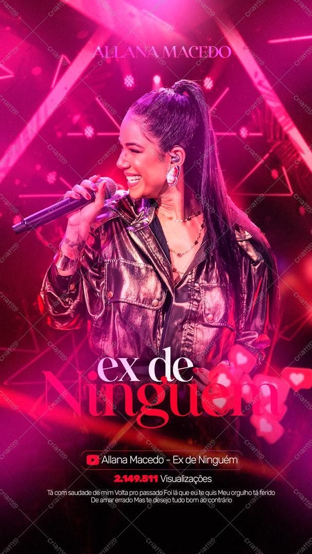 Flyer para Lançamento Musical PSD Editável