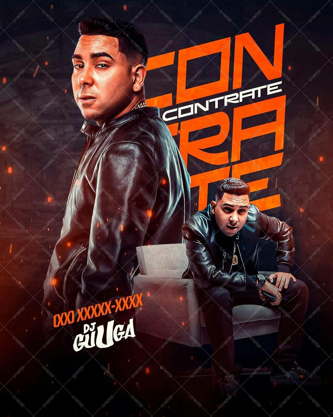 Flyer para Contratação de DJ PSD Editável