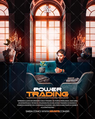 Power Trading Alcance Sua Independencia Financeira Social Media Psd Editavel